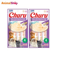 Churu Snack Húmedo Para Gatos Pollo Y Camarón X 8Un